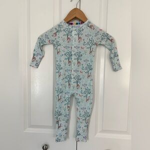 Magnetic Me convertible coverall love you deerly 9-12 months blue spring Easter